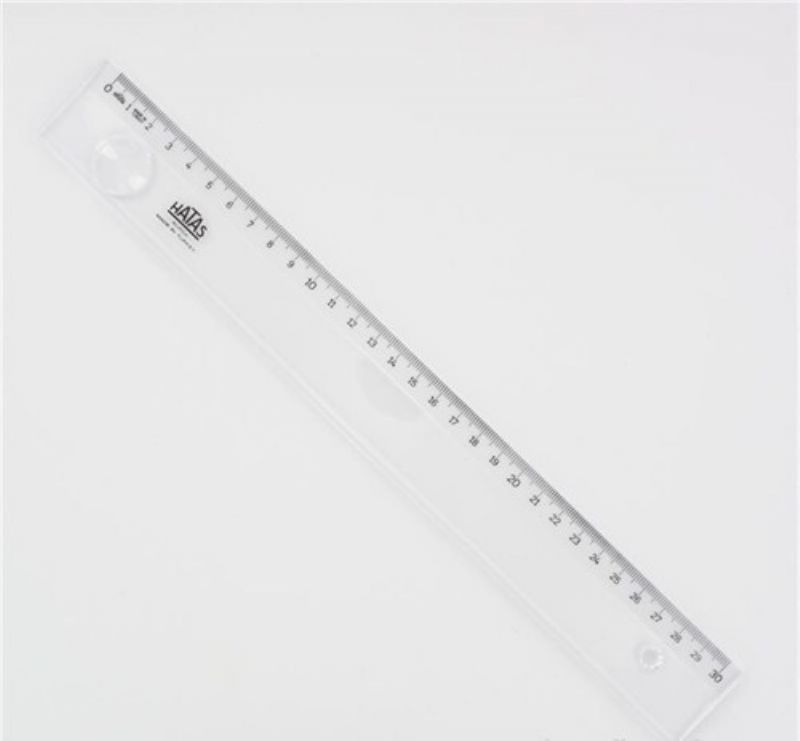 Hatas 0161 Cetvel Plastik Mercekli 30 cm.  8692556001611